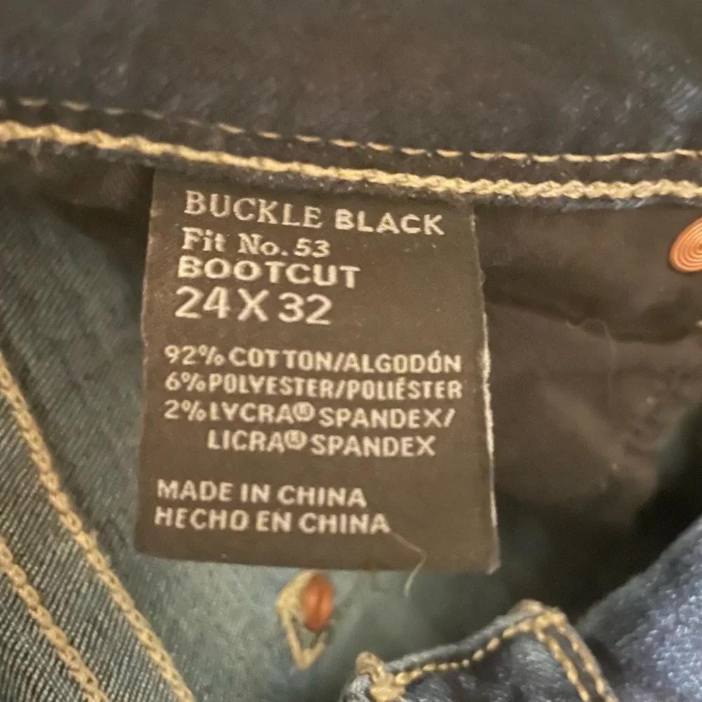 Buckle Dark Blue Women's Jeans - Picture 4 of 4